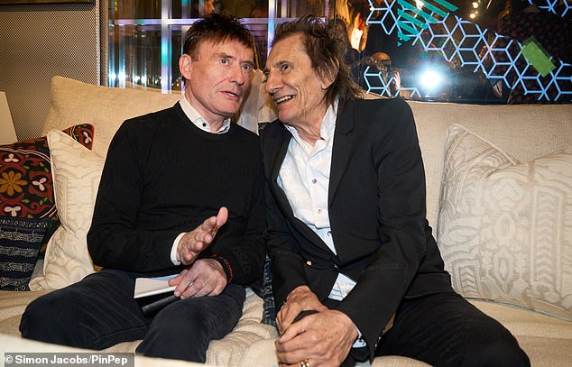 Jimmy White attends Ronnie Wood's new art exhibition