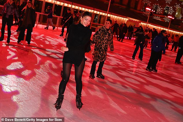 Isobel showed off her skating skills on the rink