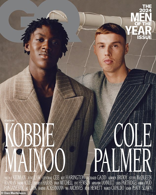 Palmer is on the most recent front cover of the famous GQ magazine with Kobbie Mainoo