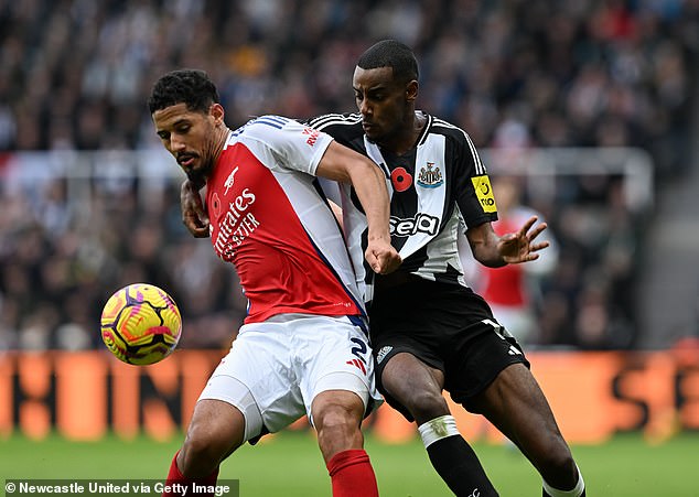 Isak has been linked with Arsenal after talks over a contract extension at Newcastle ceased