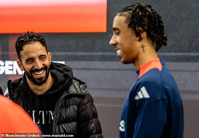 Rashford still needs to convince Ruben Amorim (left), however, amid his arrival at the club