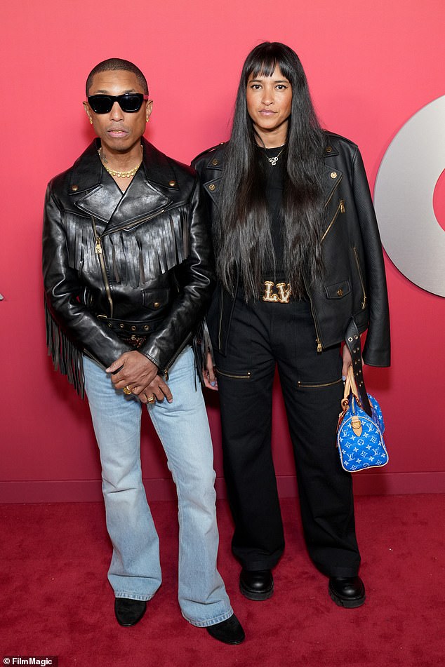 Pharrell attended the star-studded event with his wife Helen Lasichanh