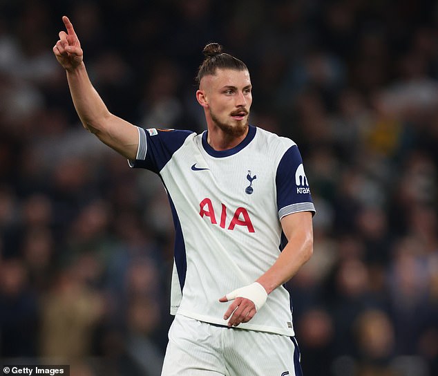 Radu Dragusin, pictured playing for Spurs in the Europa League, is said to be wanted by Juve