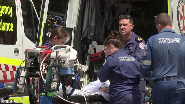 The toddler was rushed to The Children's Hospital at Westmead in a critical condition