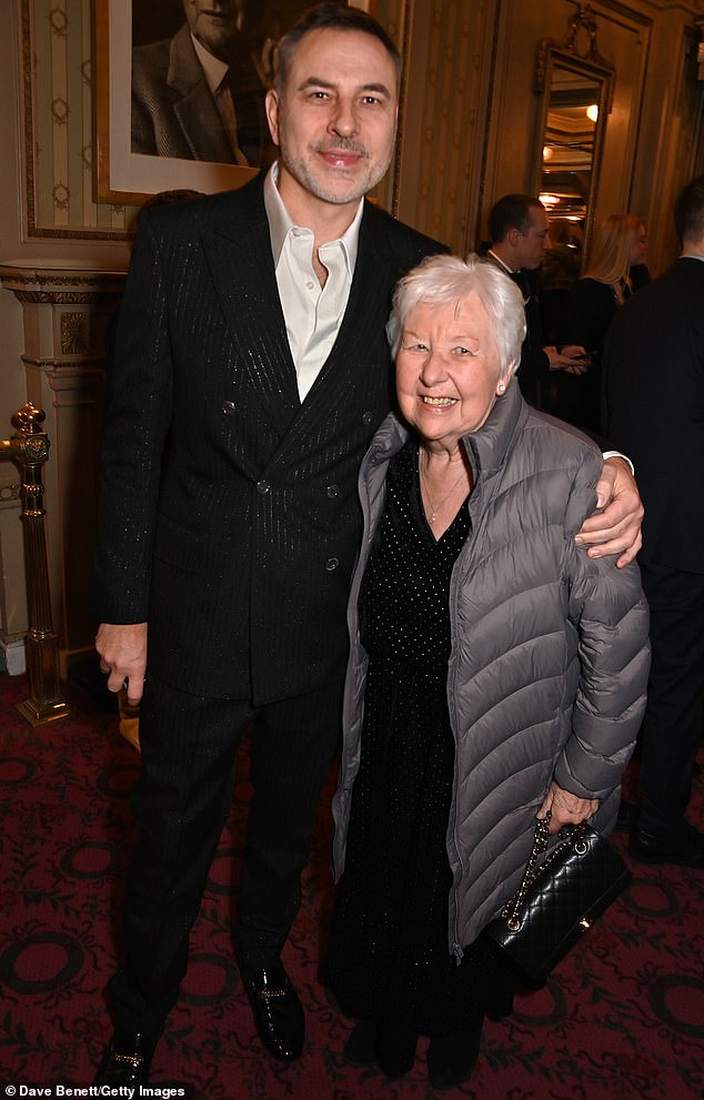 David told how it was his mother Kathleen who found him and credited her with helping him get out of his depression (pictured together in March 2024)