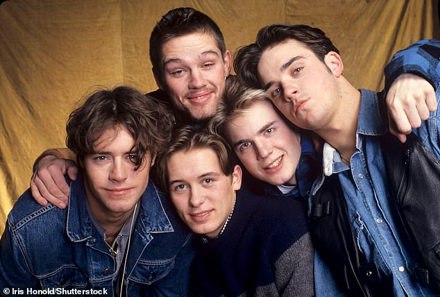 Robbie (right) quit Take That in 1995 when Nigel and his bandmates Jason Orange and Gary Barlow told him they'd rather do their upcoming tour without him given his drug taking