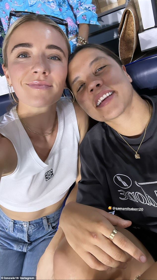 Kerr and Mewis have been an item since 2021 and got engaged last year following weeks of speculation