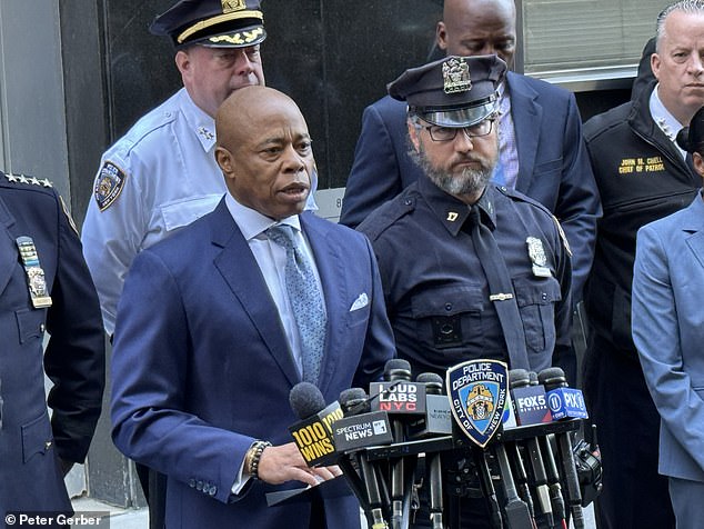 Following the horrid attacks, Mayor Eric Adams said: 'Our hearts go out to the families, goes out to other New Yorkers who observed such a terrible action