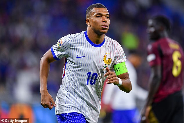 Mbappe was injured for October's international fixtures but was overlooked for November's