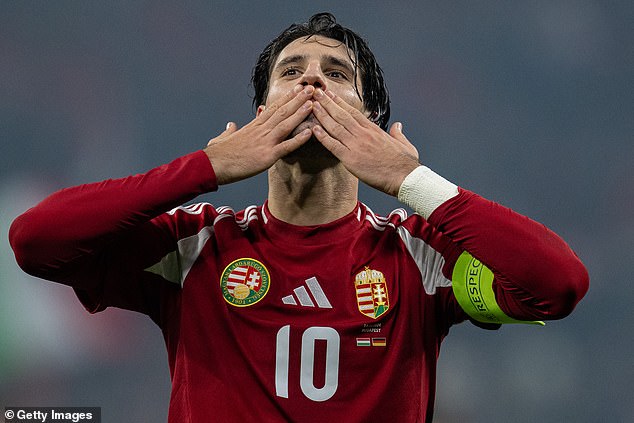 The Liverpool midfielder blew a kiss to the crowd after his moment of magic rescued Hungary