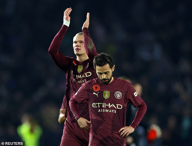 Man City are coming off the back of two league defeats in a row leaving them five points adrift