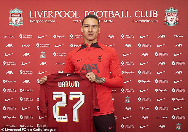 Liverpool, meanwhile, surprisingly sit 17th despite splashing out £85million Darwin Nunez