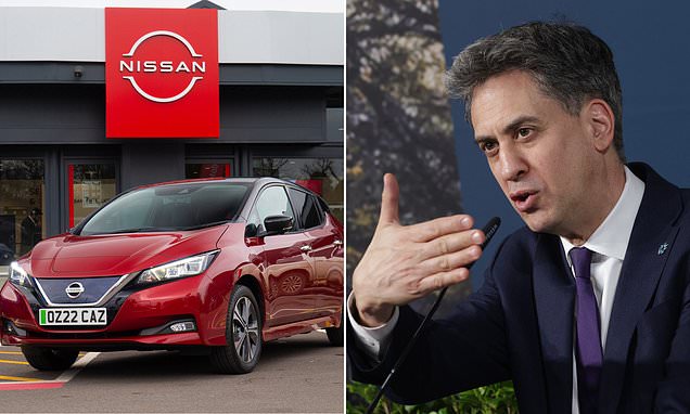 Zero-emission targets will have 'irreversible impact' on UK car industry, Nissan warns