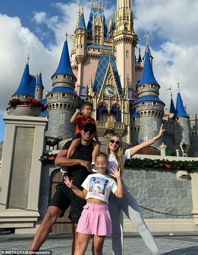 Meanwhile, United's Casemiro shared photos of he and his family at Disney World in Orlando