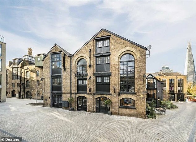 On sale: Dexters is selling this conversion flat in Maltings Place, London Bridge, for £800,000