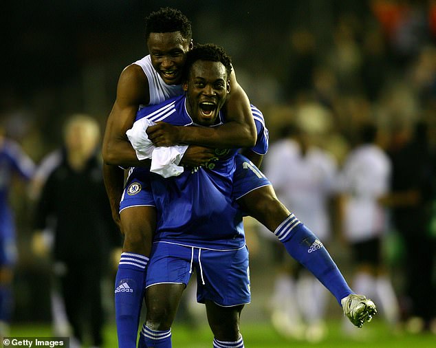 Chelsea's African heritage also includes Michael Essien and John Obi-Mikel who starred for the club during their glory days under Jose Mourinho