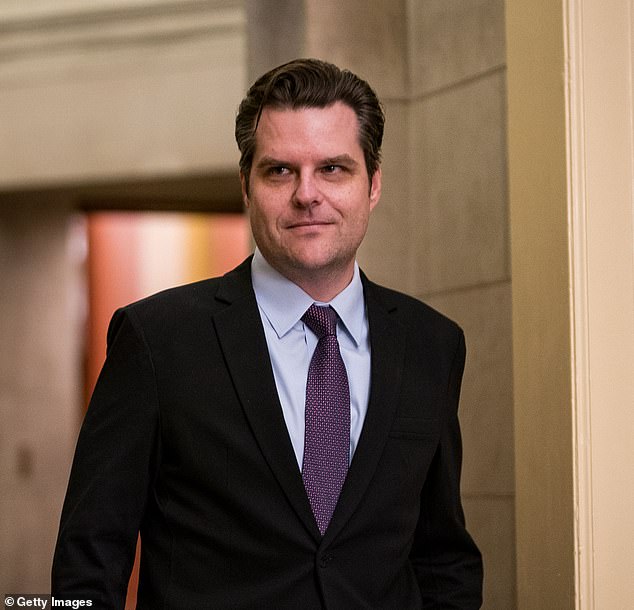 Seeking arrangement made headlines in 2021 for apparently being tied to alleged sex trafficking by several men including Donald Trump 's choice for attorney general, Matt Gaetz (pictured)