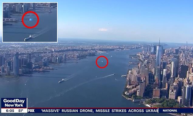 Mysterious 'orb' spotted over New York City days after Pentagon revealed near-miss between