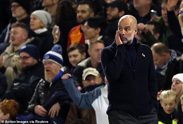 Guardiola suggested Man City's four consecutive defeats helped convince him to stay