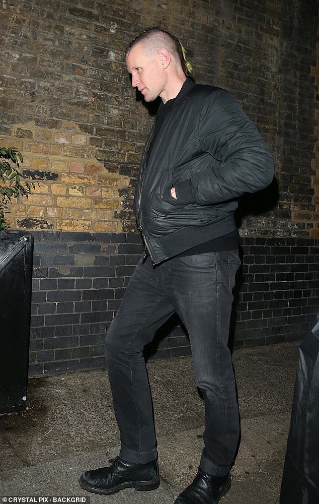 Matt looked effortlessly cool in a black bomber jacket which he wore with a matching T-shirt and dark grey jeans