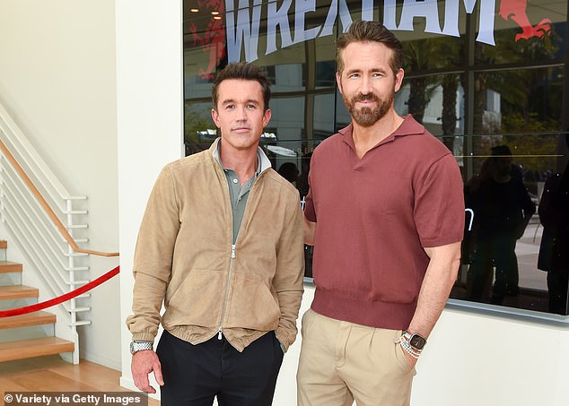 Wrexham AFC are currently owned by actors Rob McElhenney (left) and Ryan Reynolds (right)