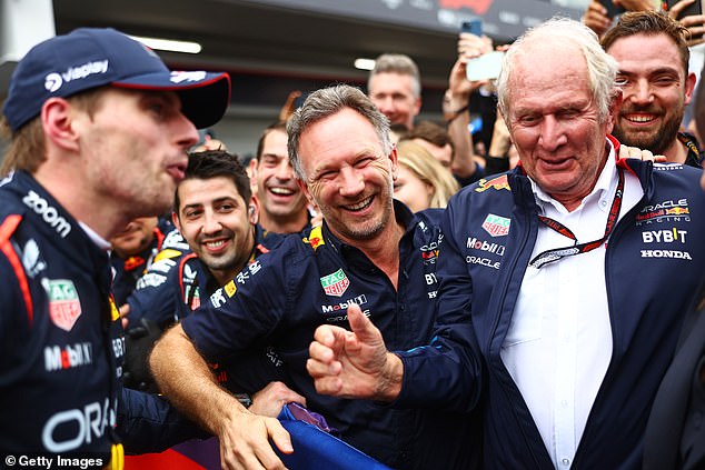 There were similar tensions with Helmut Marko (right), though these relationships have been restored and rebuilt