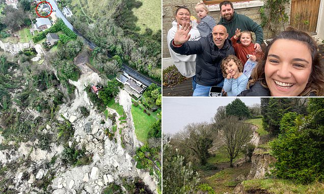 I moved my family into house on the edge of a massive cliff after buying it for £50,000