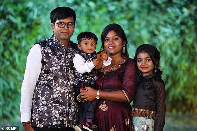 Jagdish Patel, 39 and Vaishailben Patel, 37, and their children Vihangi, 11, and Dharkmik, three, were found dead in a field along the US-Canada border on January 19, 2022, as temperatures had plummeted to as low as -40F