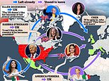 I'm a Trump-hating celebrity... get me out of here! The mortified lefty stars fleeing America after Kamala's crushing defeat... and where they're heading now