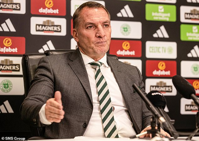 Brendan Rodgers rushed to the defence of chairman Peter Lawwell's son, and former recruitment chief at Parkhead, Mark at the agm on Friday