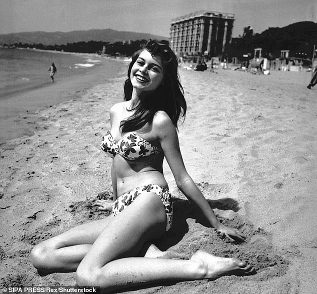 Actress Brigitte Bardot wears a bikini at the Cannes Film Festival in 1953