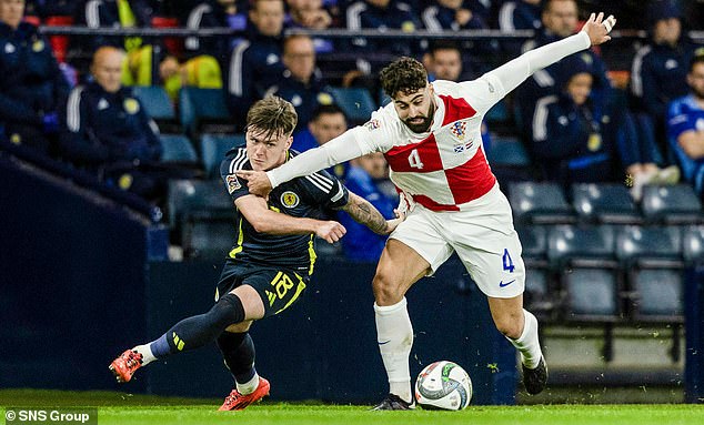 Doak showed no fear up against Croatia's Josko Gvardiol in this month's Nations League win