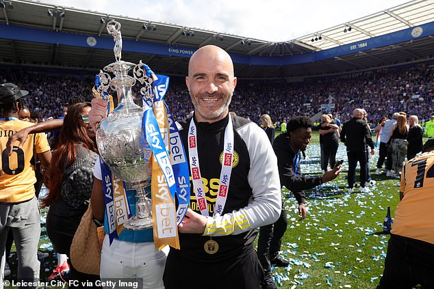 Maresca led the Foxes to the Championship title - and promotion back to the Premier League