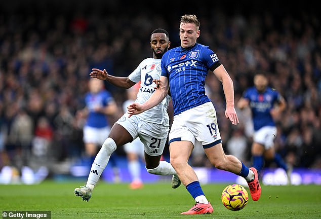 Liam Delap (right) has been a hit for Ipswich this season and has six league goals already