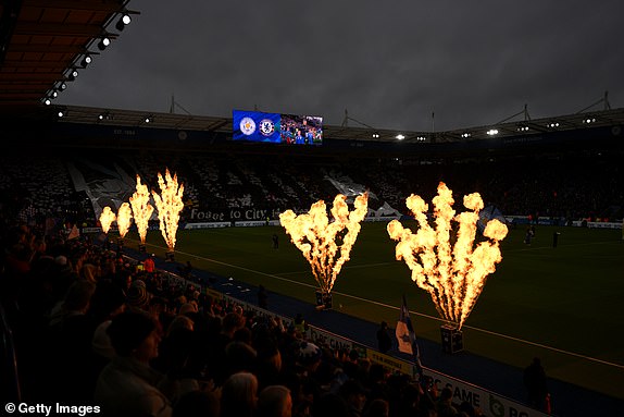 LEICESTER, ENGLAND - NOVEMBER 23: General view inside the stadium prior to the Premier League match between Leicester City FC and Chelsea FC at The King Power Stadium on November 23, 2024 in Leicester, England. (Photo by Michael Regan/Getty Images)