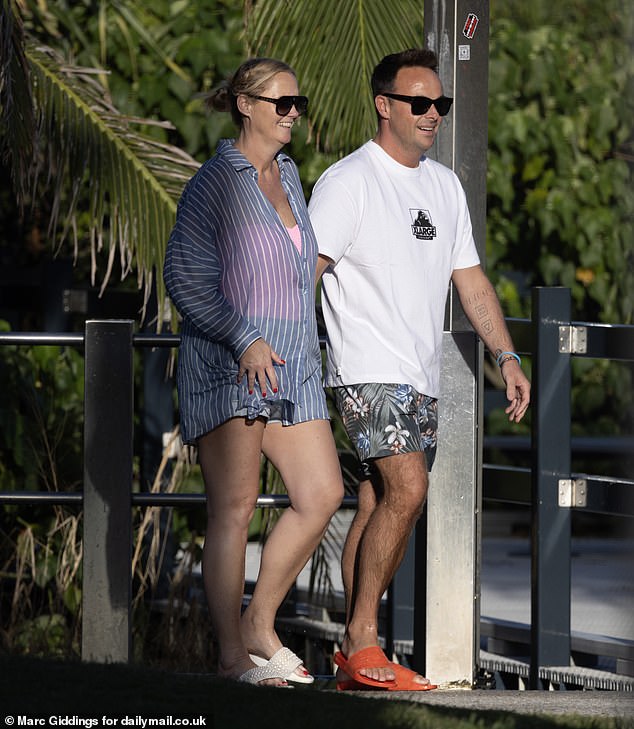 Ant McPartlin enjoyed a date night in Australia with his wife Anne Marie Corbett as he films the latest series of I¿m A Celebrity