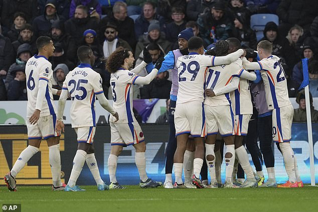 Chelsea beat Leicester 2-1 at the King Power Stadium to remain third in the Premier League