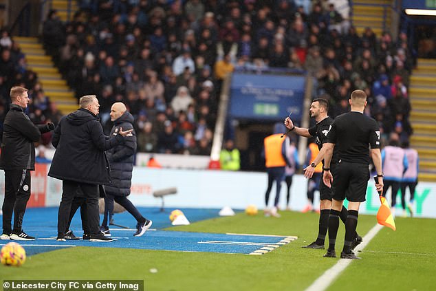 Referee Andy Madley showed Cooper a yellow card for his conduct in the technical area