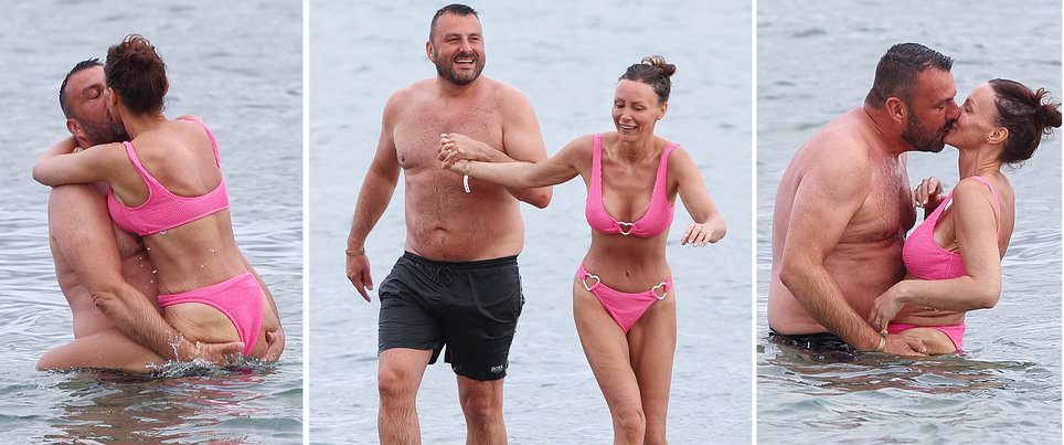 Chanelle Hayes packs on the PDA with her new husband Dan Bingham as they share a