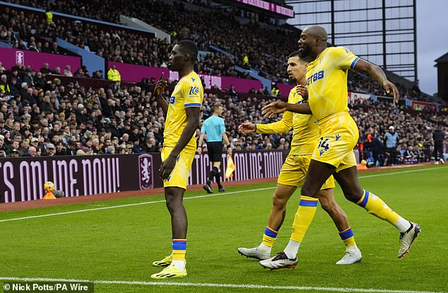 Ismaila Sarr (left) got the opening goal of the game as Villa continued to be too lax defensively