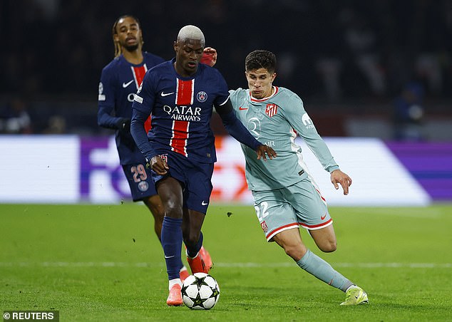 Mendes has impressed since joining PSG after playing under Amorim at Sporting Lisbon