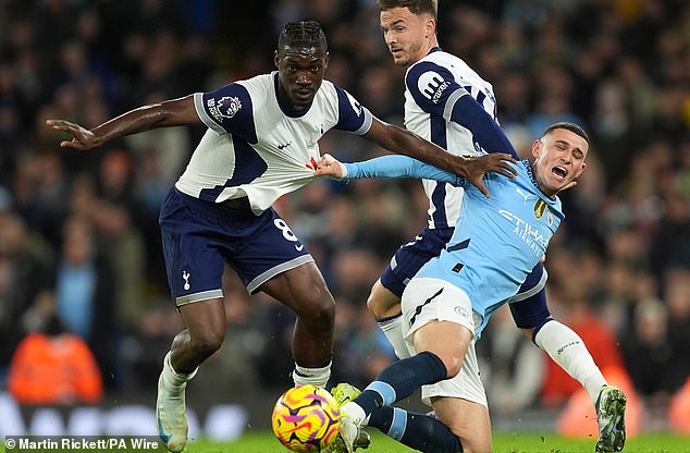 Yves Bissouma became the fastest player to receive a yellow card in Premier League history