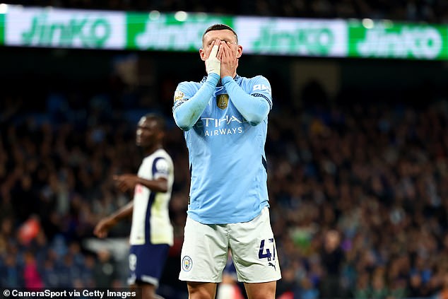 Nothing really came off for Phil Foden on what was a frustrating night for the Englishman