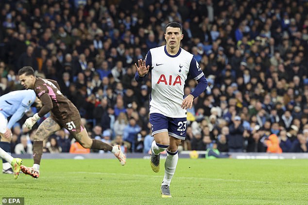 Pedro Porro lashed in the third goal expertly and galloped forward with abandon all evening