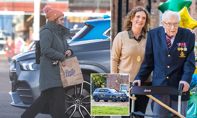 Captain Tom Moore's daughter Hannah Ingram-Moore is seen driving £140,000 Mercedes days