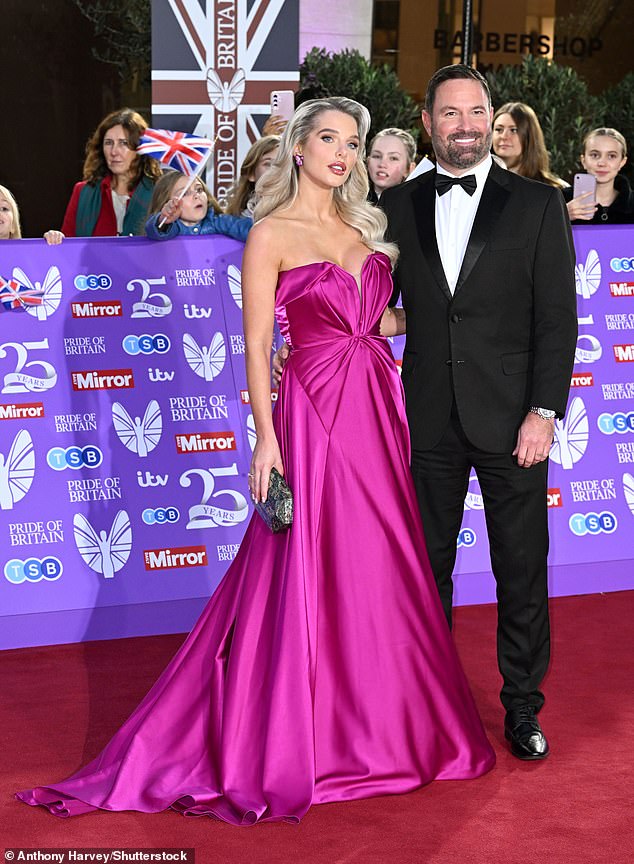 Helen Flanagan and Robbie Talbot at the Pride of Britain Awards in October