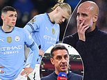 Gary Neville declares Manchester City are 'in DECLINE' after humiliating defeat by Spurs as Man United legend issues scathing verdict of Pep Guardiola's champions: 'Outplayed in every department'