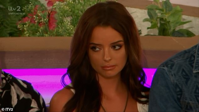 Speaking to Jane and Danny during Sunday's episode, Maura admitted she had a boyfriend at the time she was offered to go on the dating show (Pictured on Love Island in 2019)