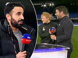 Awkward moment Ed Sheeran interrupts new Manchester United manager Ruben Amorim's interview live on Sky Sports... as fans blast 'rude' popstar following bizarre intervention