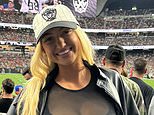 Viral ring girl Sydney Thomas stuns in revealing see-through outfit at Raiders-Broncos game